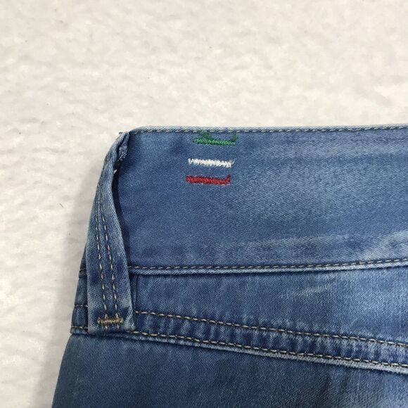 DIESEL Wirky Wide Boot Jean Women 32x31 (30/32 tag) Light Whisker Wash ITALY - Picture 12 of 16